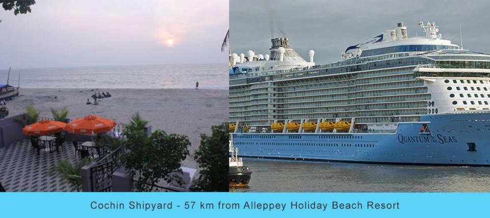 Alappuzha Alleppey Holiday Beach Resort מראה חיצוני תמונה